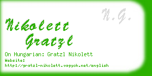 nikolett gratzl business card